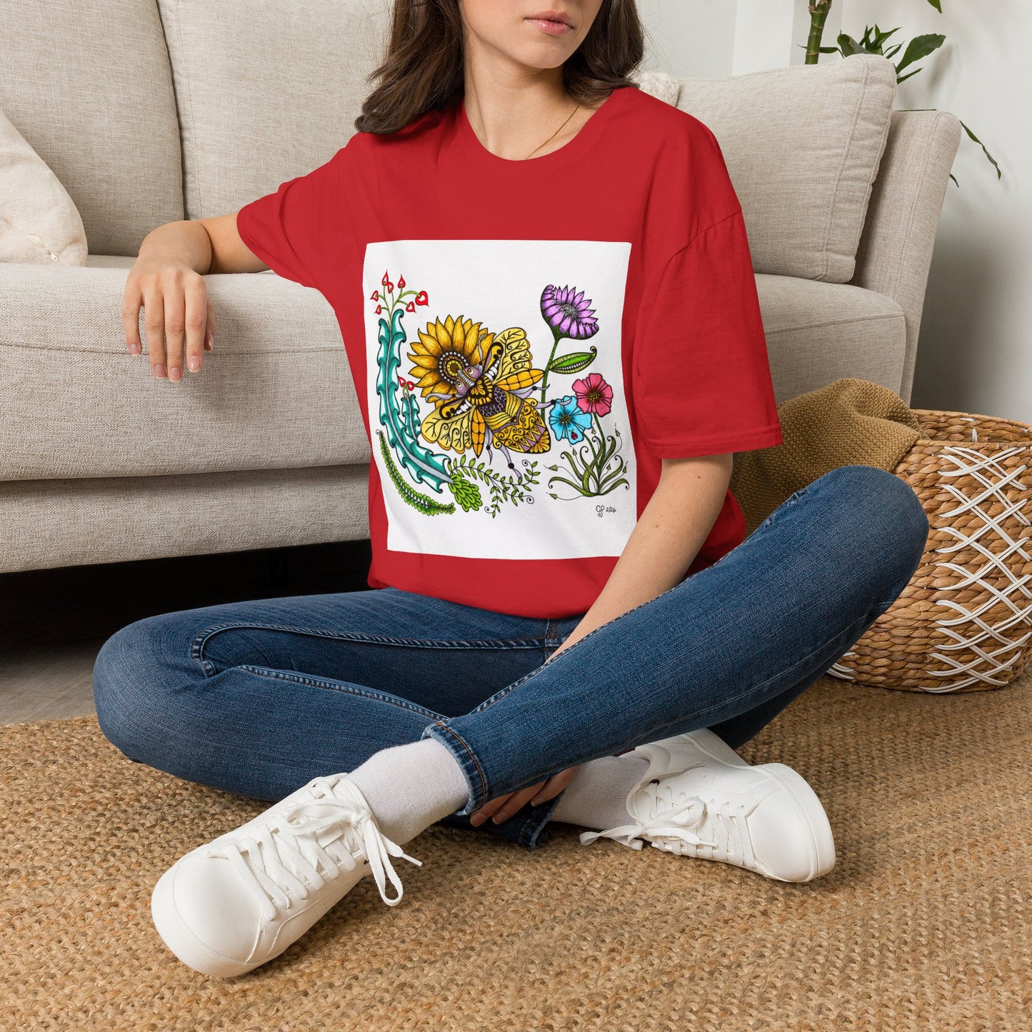 Boho Bumblebee Softstyle T-Shirt