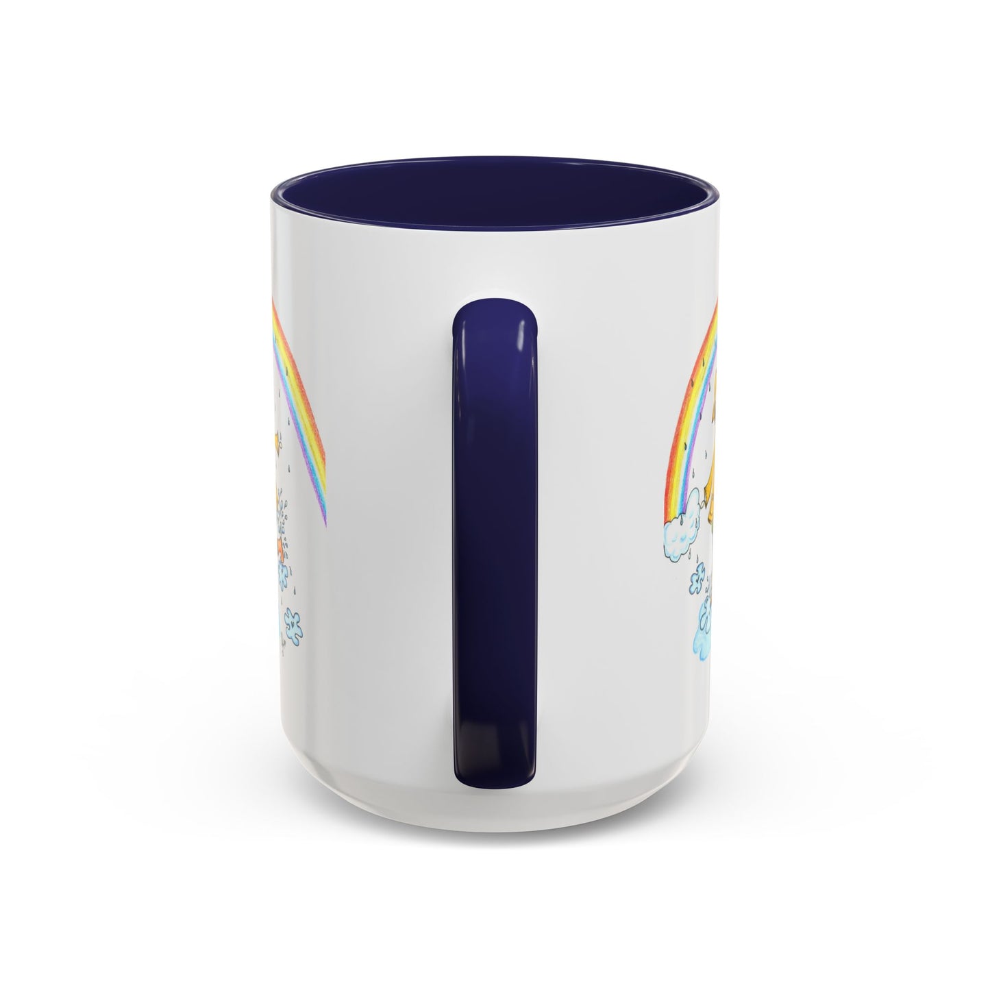 Dancing In The Rain Accent Coffee Mug (11, 15oz)