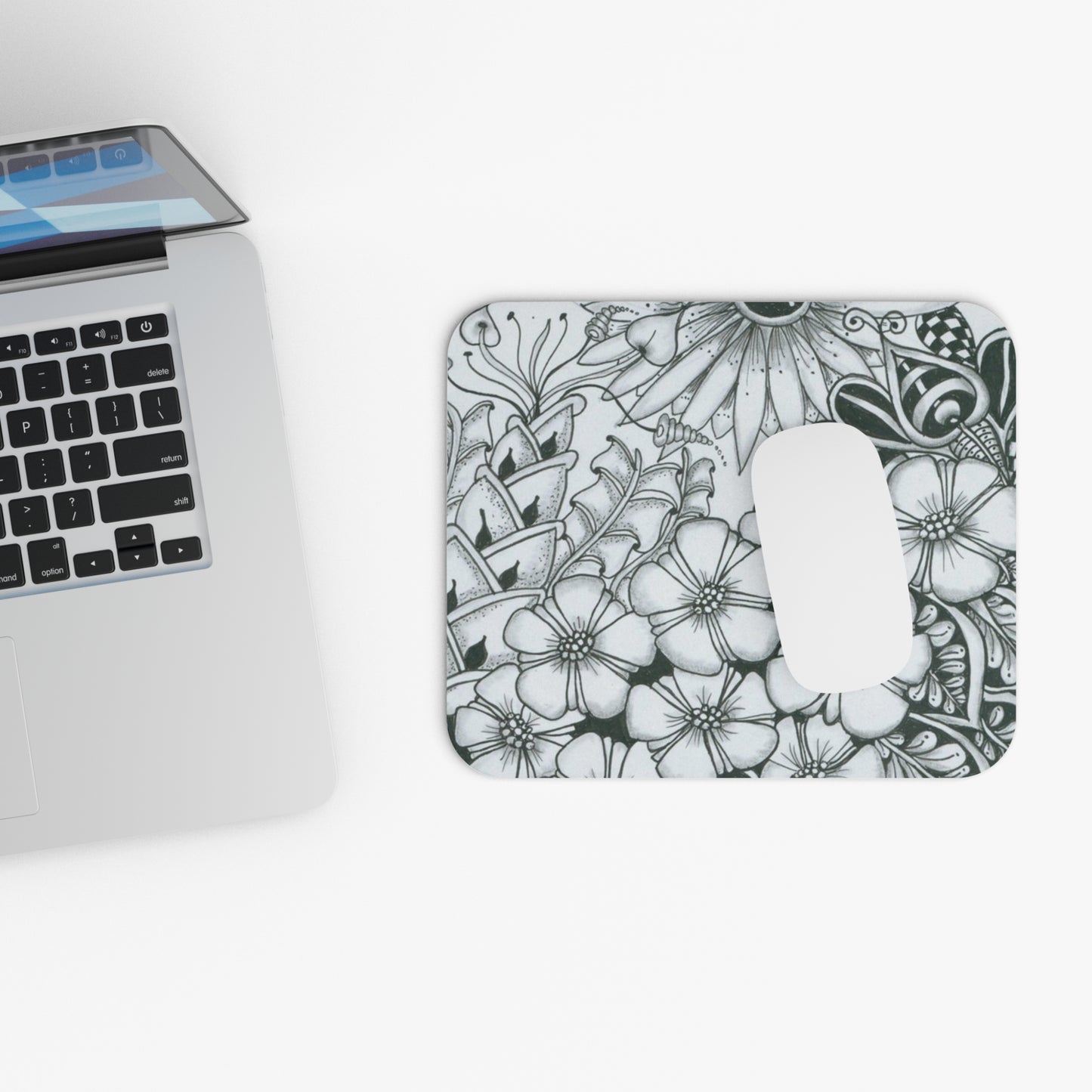 Crazy Flowers Mouse Pad (Rectangle)