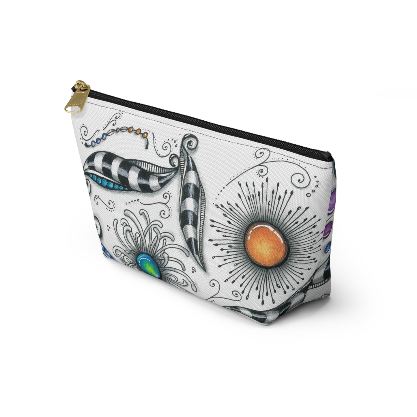 Whimsical Zen Accessory Pouch w T-bottom