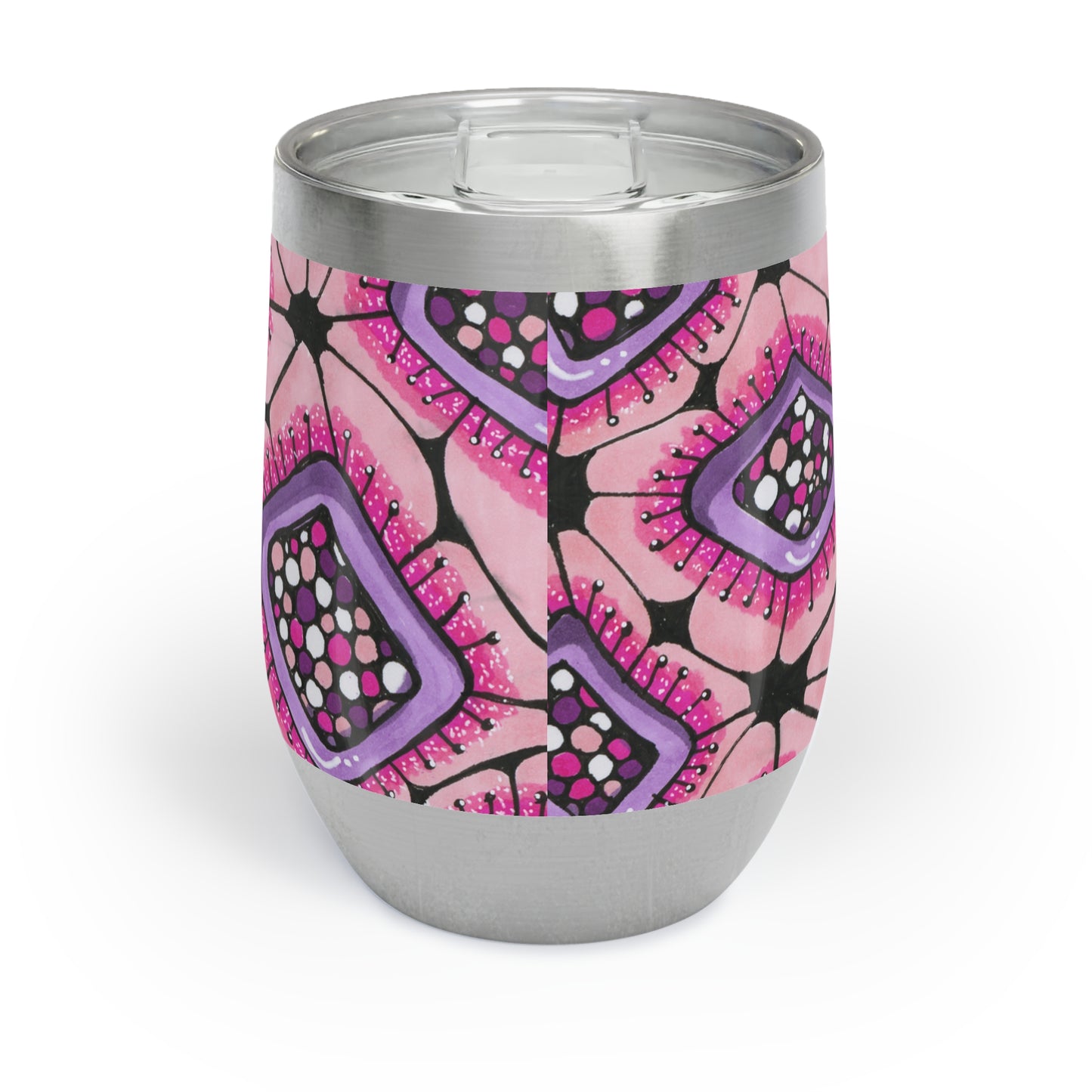 Punchy Pink Chill Wine Tumbler 12 oz.