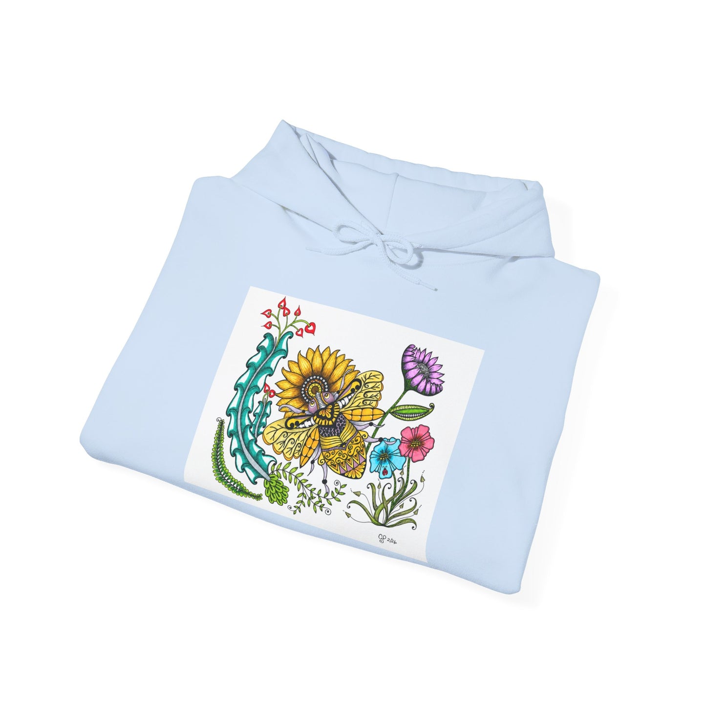 Boho Bumblebee Heavy Blend™ Hooded Sweatshirt