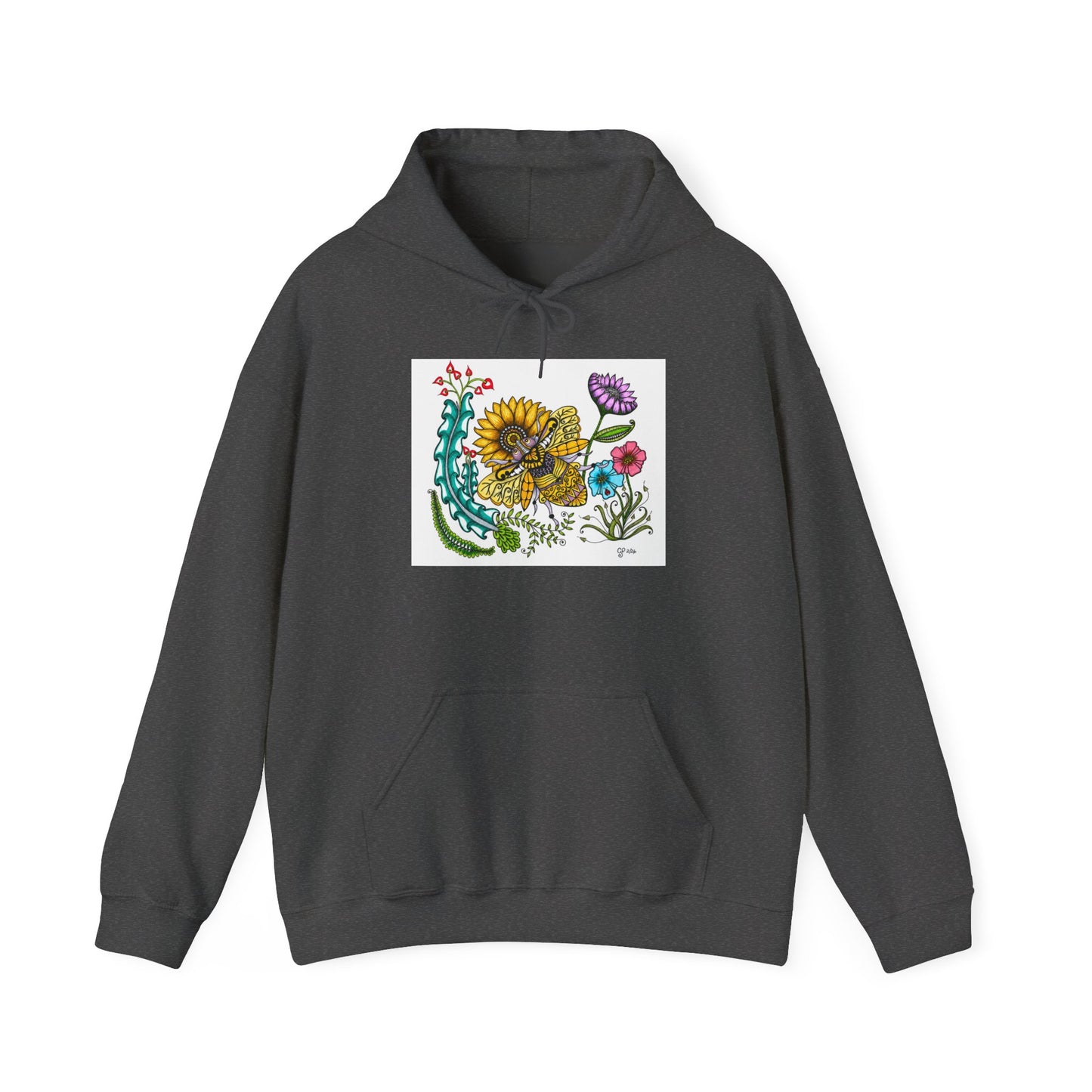 Boho Bumblebee Heavy Blend™ Hooded Sweatshirt