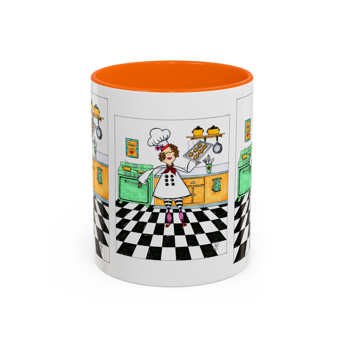 She Bakes! Accent Coffee Mug (11, 15oz)