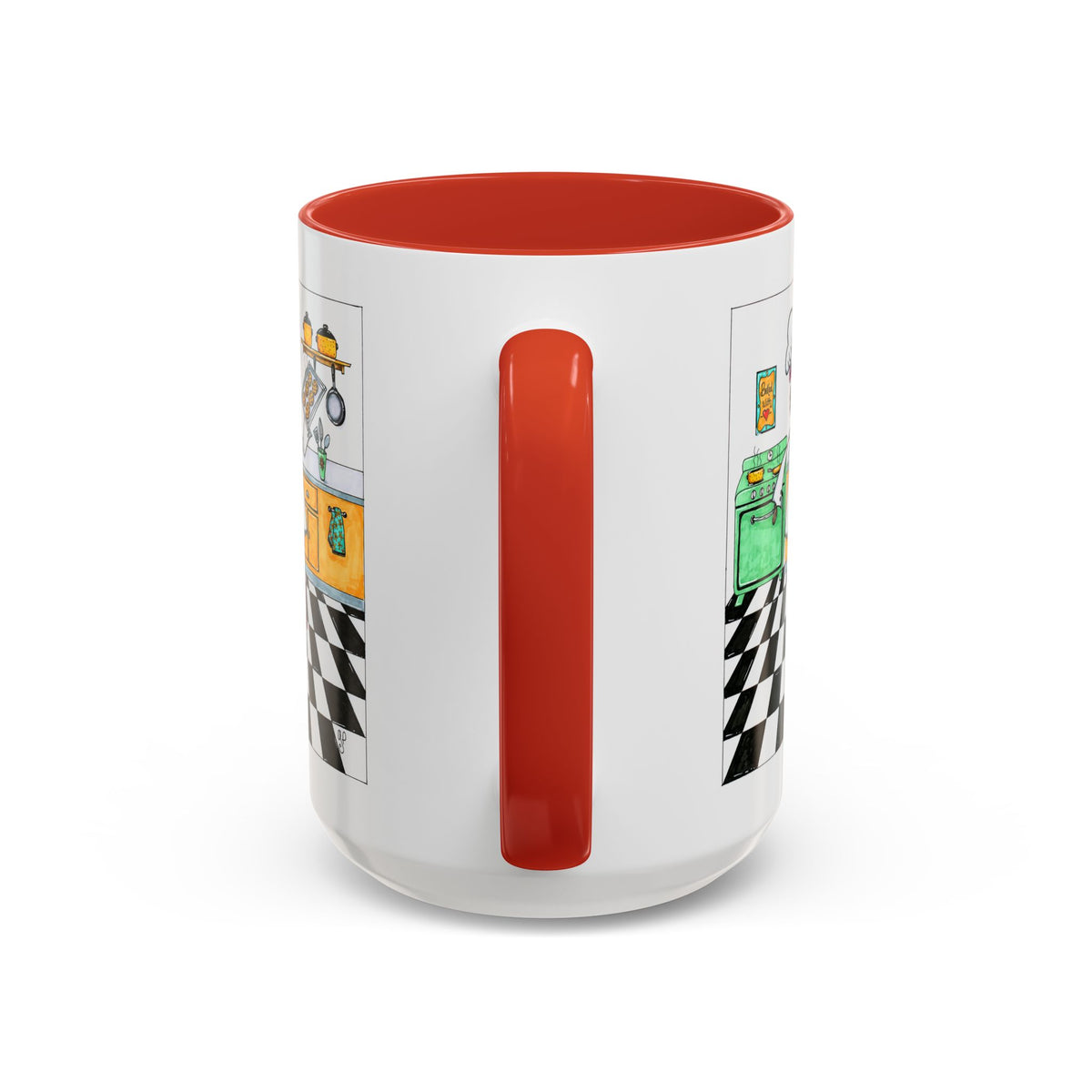 She Bakes! Accent Coffee Mug (11, 15oz)