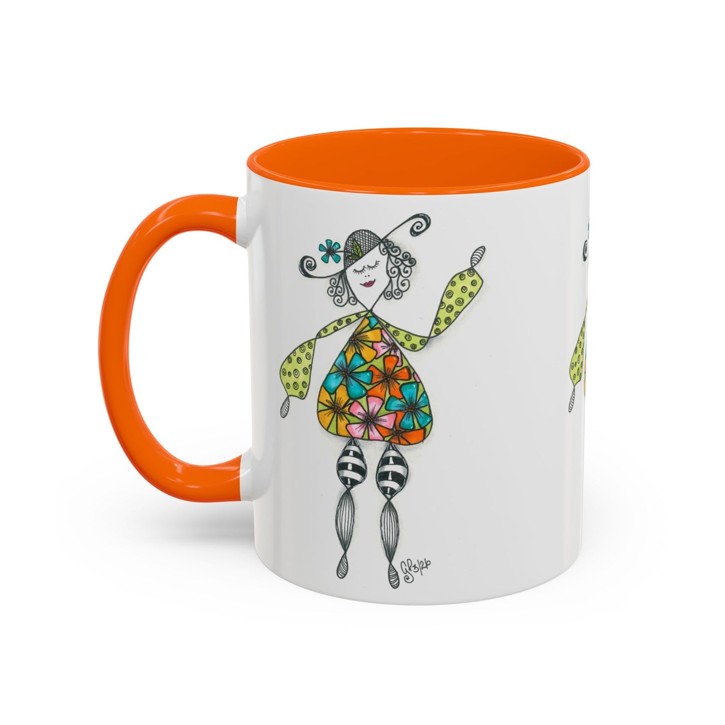 Carefree and Fancy Coffee Mug (11, 15oz)