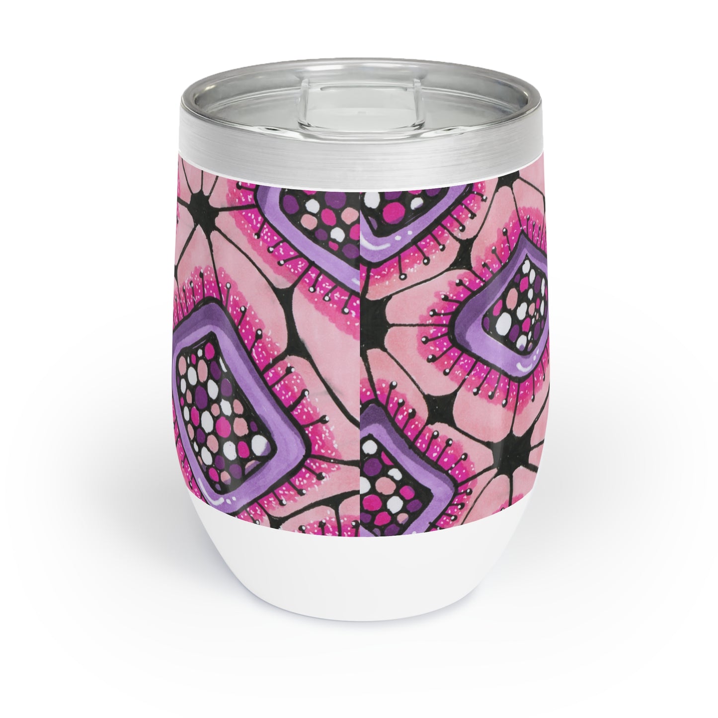 Punchy Pink Chill Wine Tumbler 12 oz.