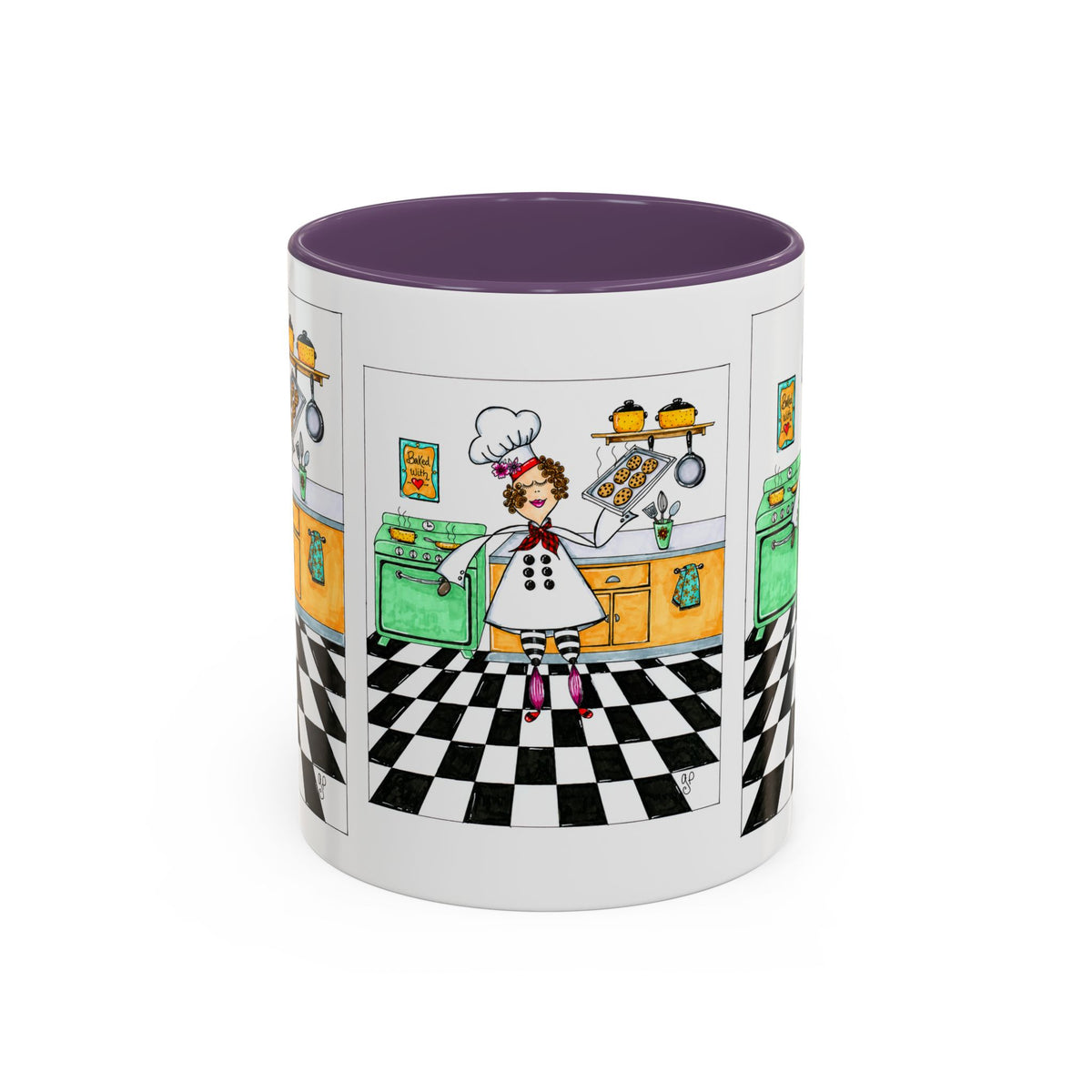 She Bakes! Accent Coffee Mug (11, 15oz)