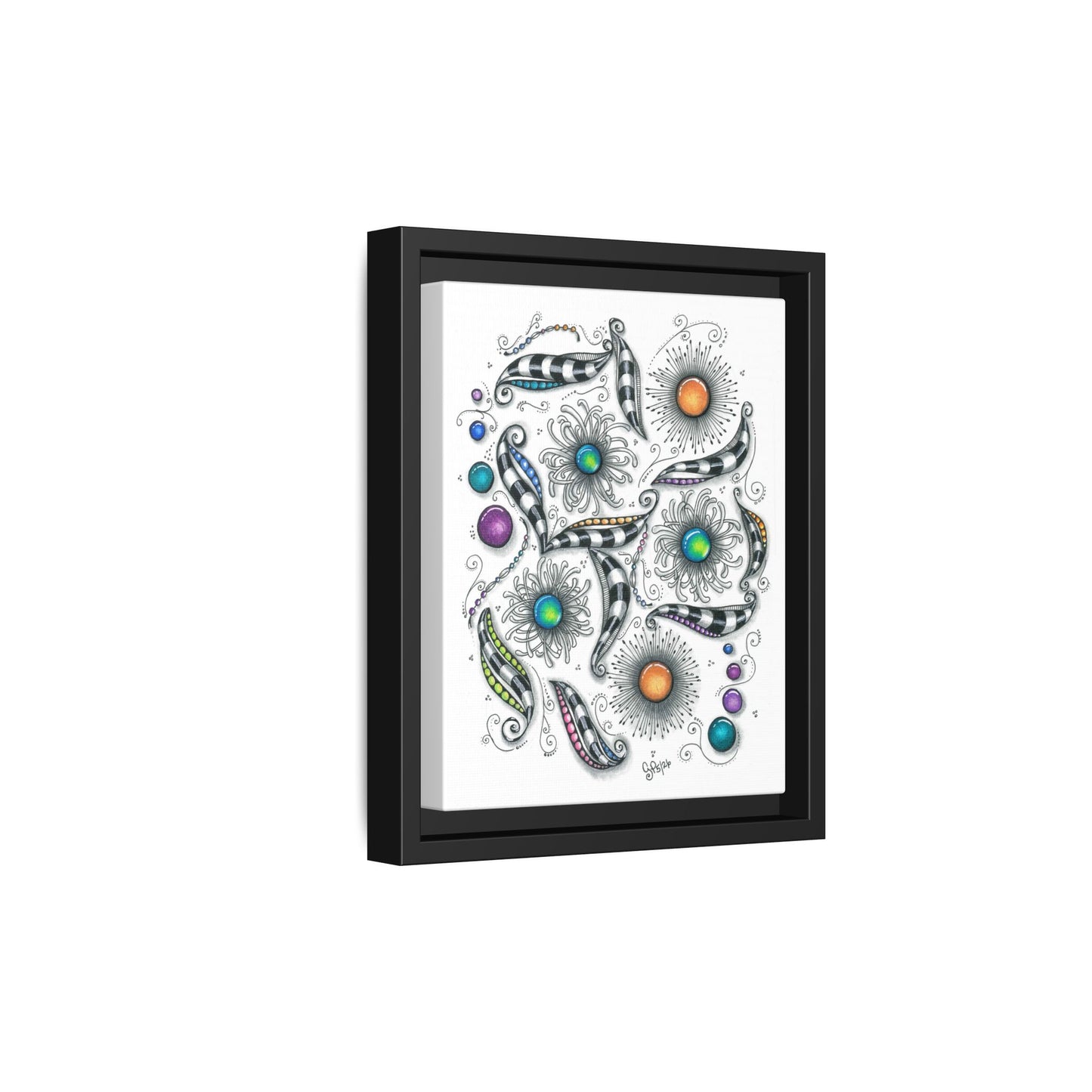A Touch of Whimsy Matte Canvas, Framed (Multi-color)