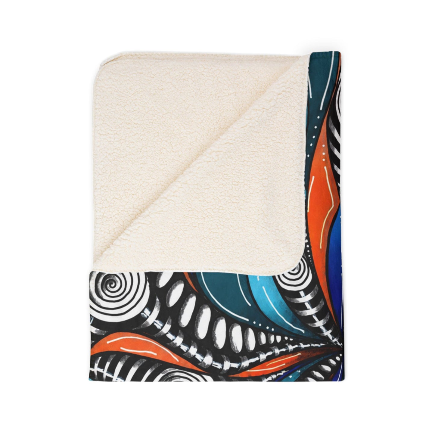 Wild Burst Fleece Sherpa Fleece Blanket