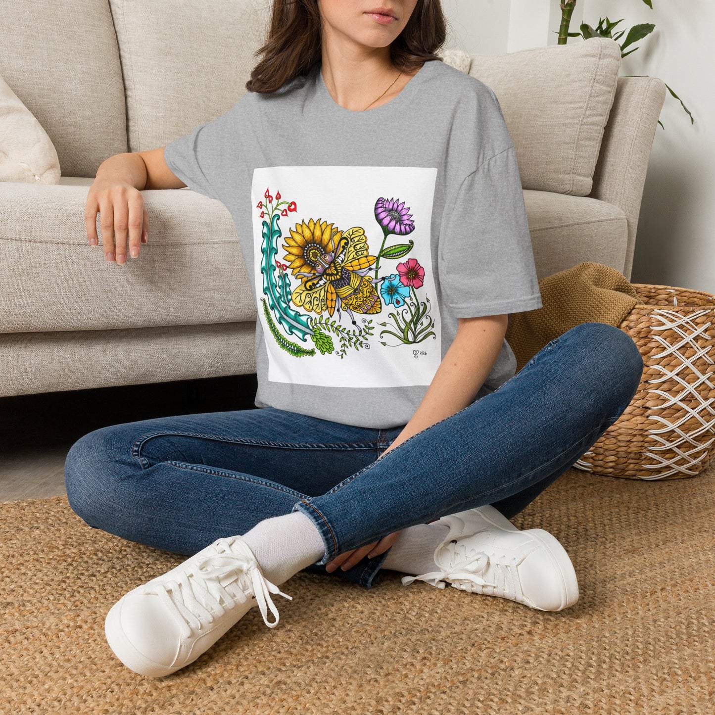 Boho Bumblebee Softstyle T-Shirt