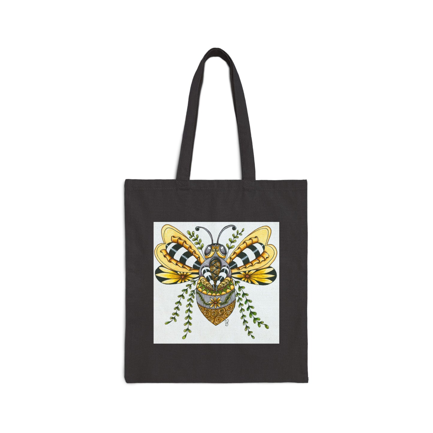 Queen Bee Cotton Canvas Tote Bag