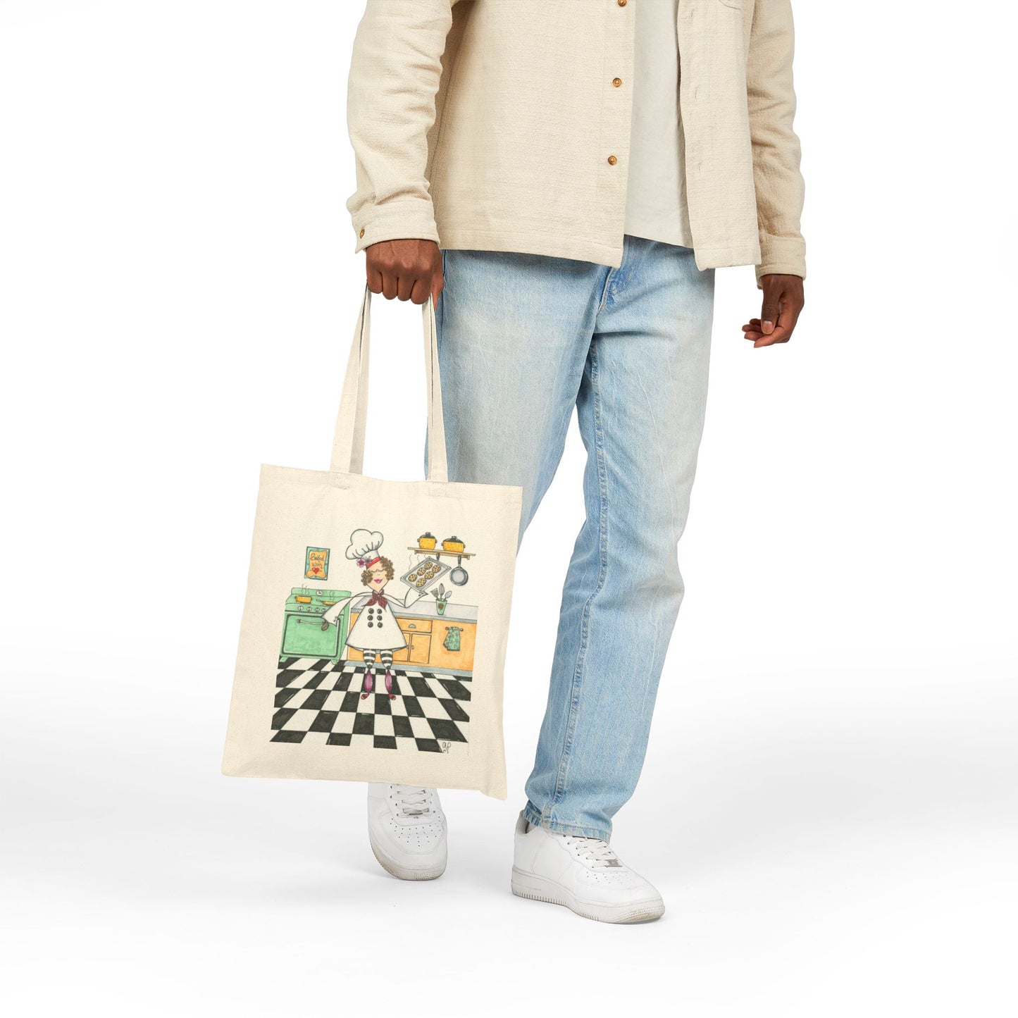 The Cookie Baker Cotton Canvas Tote Bag