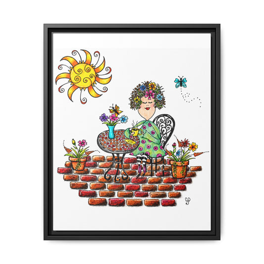 A Little Me Time Matte Canvas, Framed