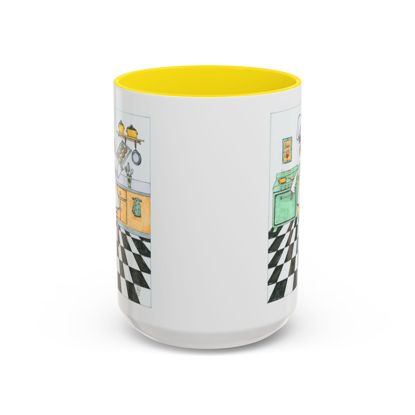 She Bakes! Accent Coffee Mug (11, 15oz)