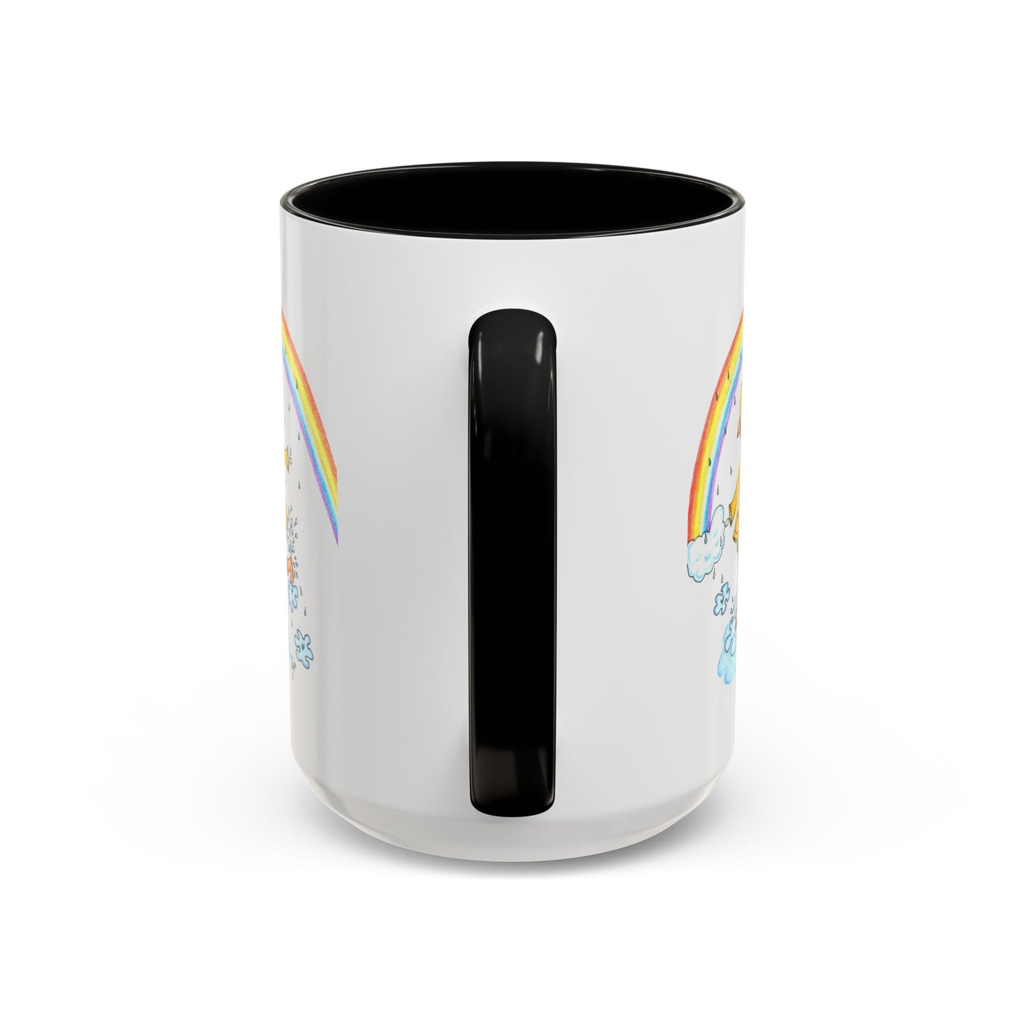 Dancing In The Rain Accent Coffee Mug (11, 15oz)