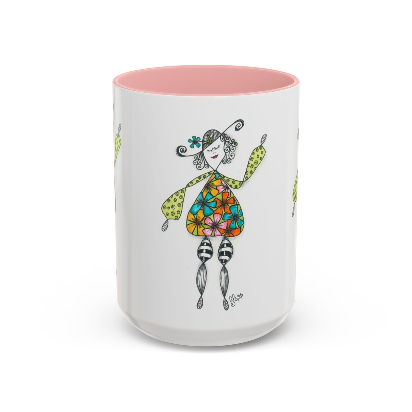 Carefree and Fancy Coffee Mug (11, 15oz)