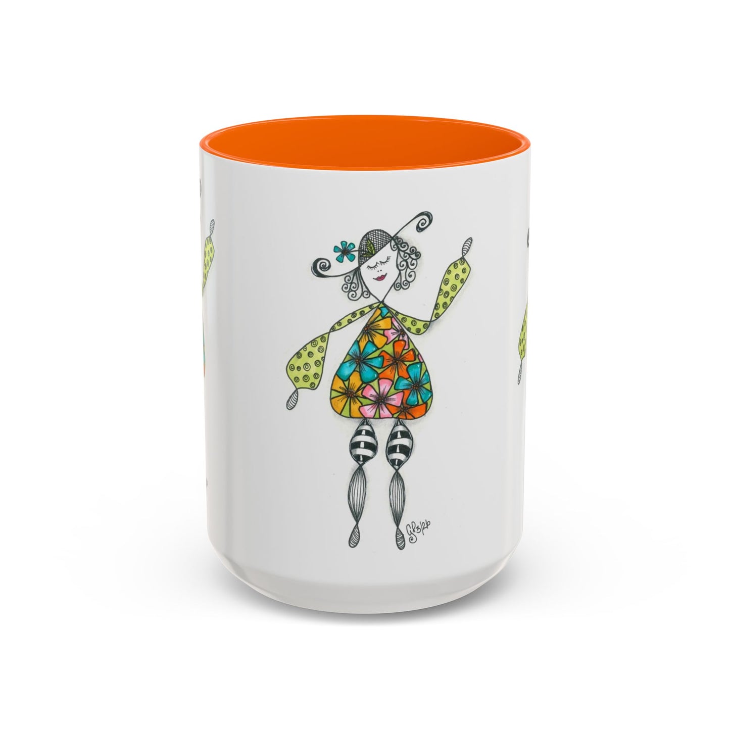 Carefree and Fancy Coffee Mug (11, 15oz)